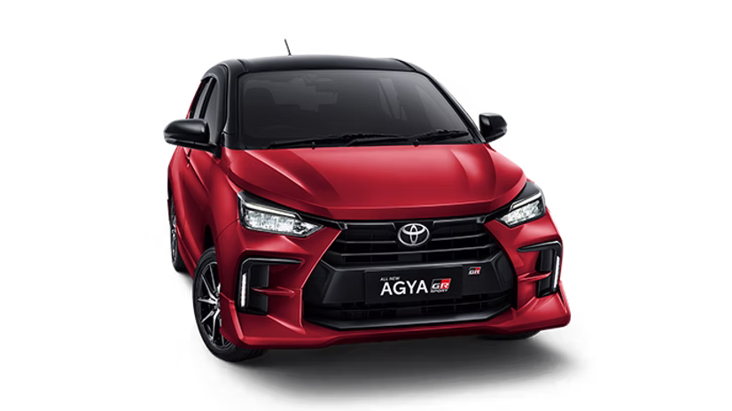New Agya GR Sport Red-Black