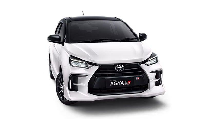 New Agya GR Sport White-Black